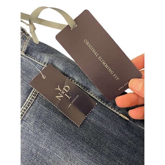 NYDJ Womens Jeans 24W Blue Cropped Denim Original slimming fit 59903 NWT - Picture 4 of 14